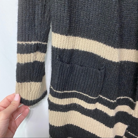 NWT-Sweet Romeo Black & Tan Sweater Duster M - Picture 3 of 7